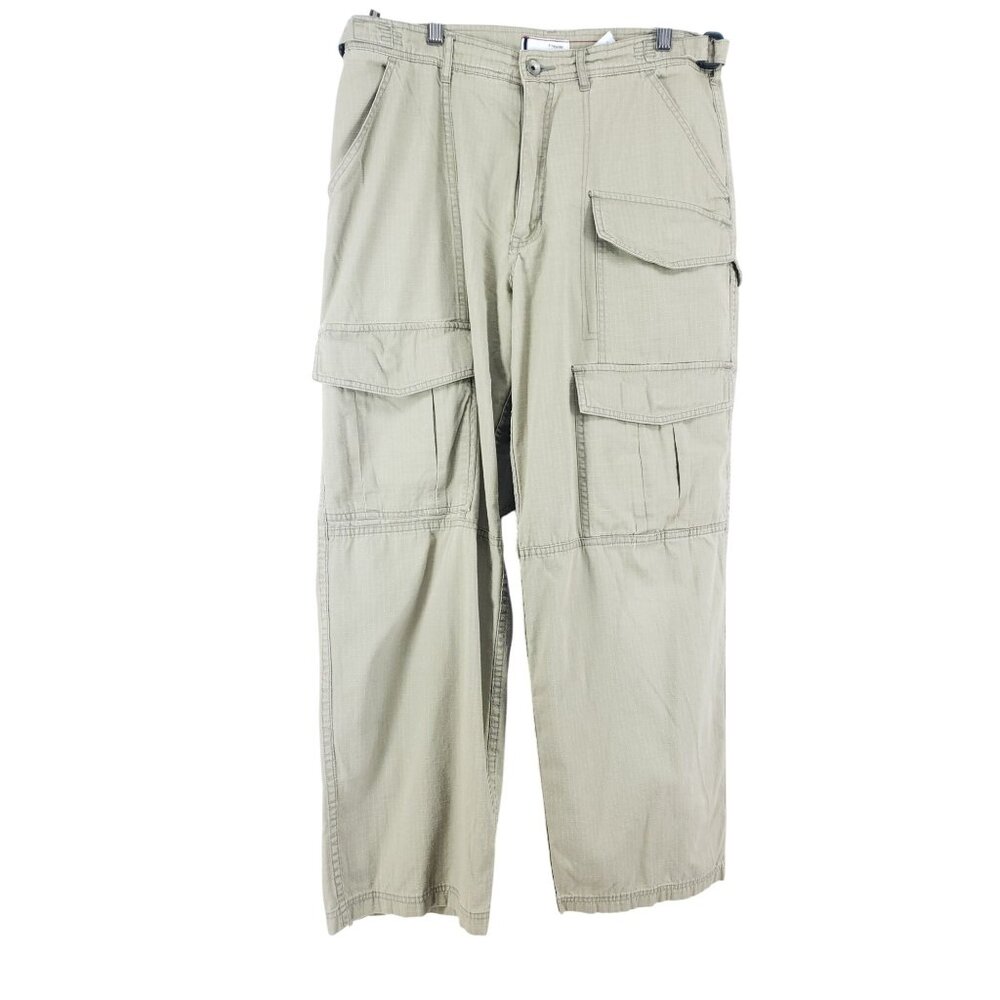 Firetrap Mens Khaki Cargo Pants Large 32"-34" Reg Outdoor Wear